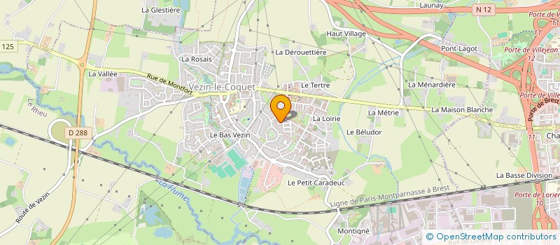 localisation de l'entreprise MADAME MATHILDE BONARD  VEZIN-LE-COQUET