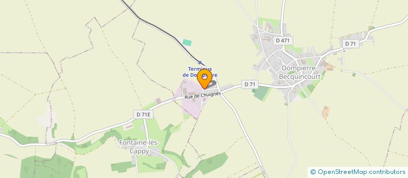 localisation de l'entreprise MADAME MATHILDE BONELLE  DOMPIERRE-BECQUINCOURT