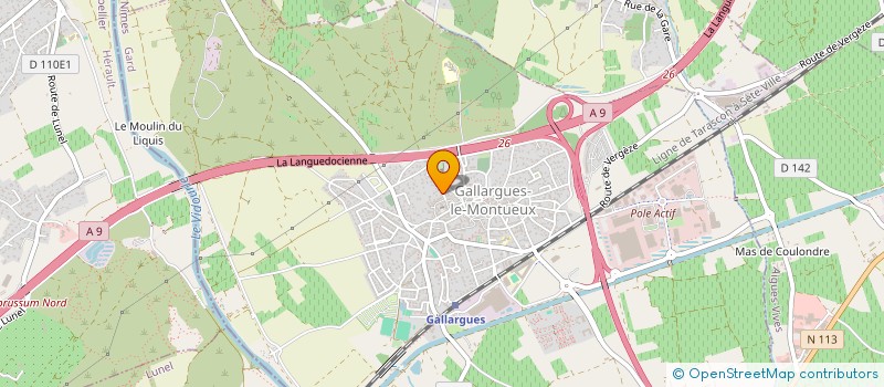 localisation de l'entreprise MADAME MATHILDE BONNAILLIE  GALLARGUES-LE-MONTUEUX