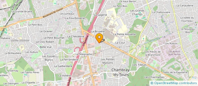 localisation de l'entreprise MADAME MATHILDE BONNIN  CHAMBRAY-LES-TOURS