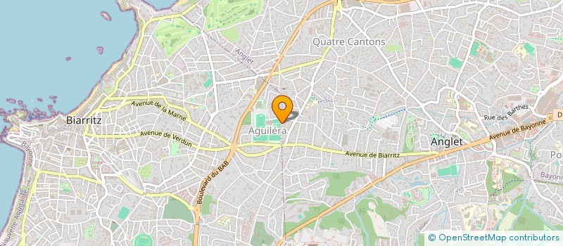 localisation de l'entreprise MADAME MATHILDE BOUET à ANGLET