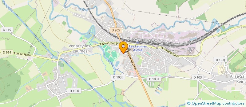 localisation de l'entreprise MADAME MATHILDE BOULEY  VENAREY-LES-LAUMES