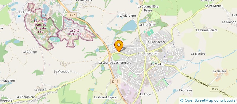 localisation de l'entreprise MADAME MATHILDE BOURASSEAU  LES EPESSES