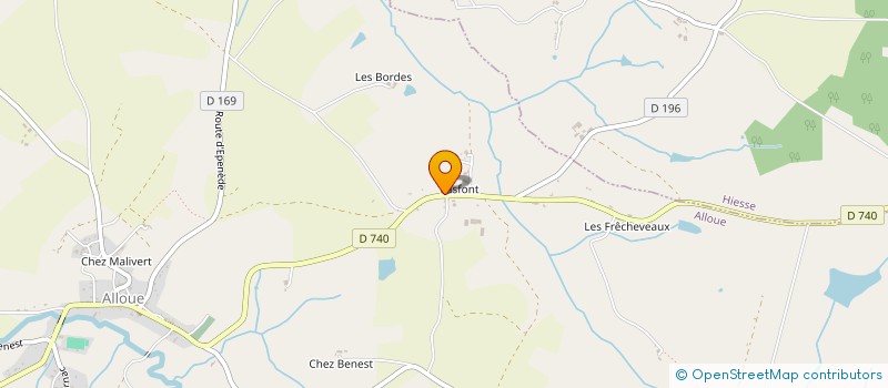 localisation de l'entreprise MADAME MATHILDE BOURDON  ALLOUE