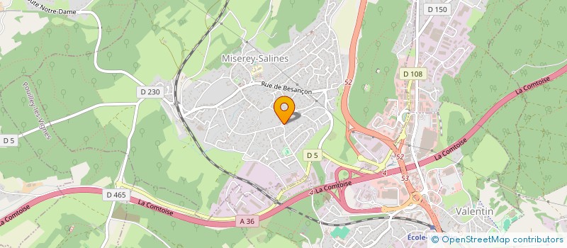 localisation de l'entreprise MADAME MATHILDE BOURGOIN  MISEREY-SALINES