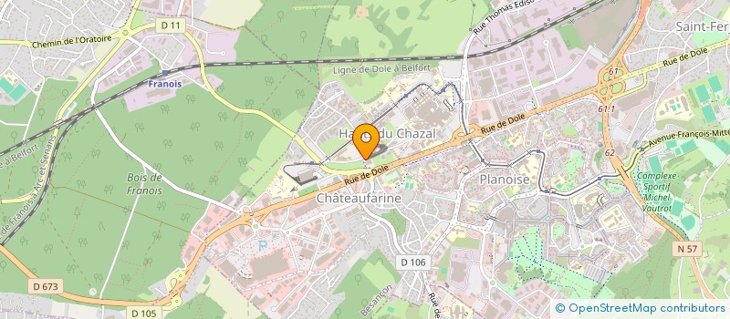 localisation de l'entreprise MADAME MATHILDE BOUSSARD  BESANCON