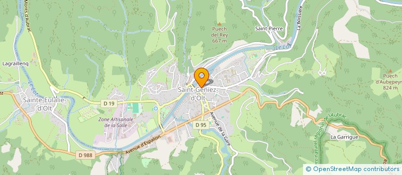 localisation de l'entreprise MADAME MATHILDE BOUTOUNET  SAINT GENIEZ D'OLT ET D'AUBRAC