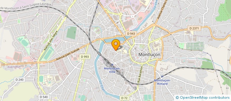 localisation de l'entreprise MADAME MATHILDE BRECHARD à MONTLUCON