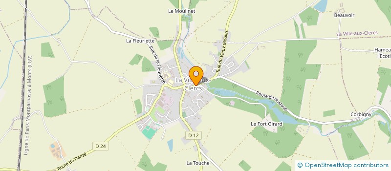 localisation de l'entreprise MADAME MATHILDE BRETON  LA VILLE-AUX-CLERCS