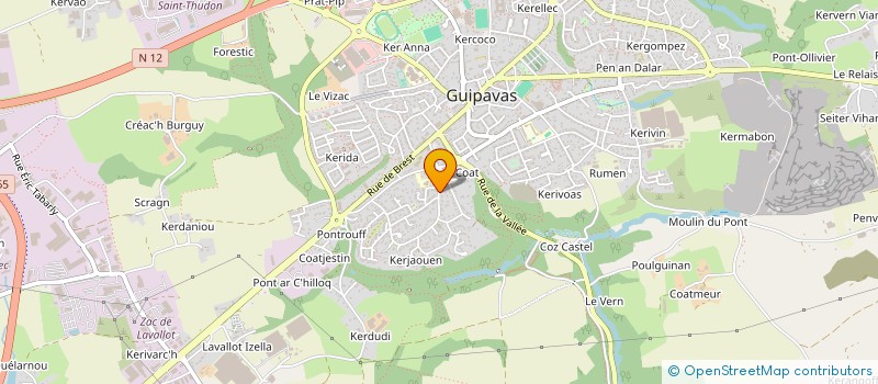 localisation de l'entreprise MADAME MATHILDE BRETON  GUIPAVAS