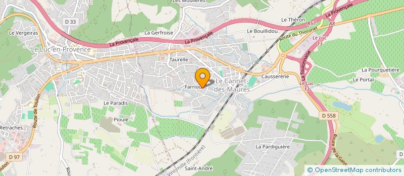 localisation de l'entreprise MADAME MATHILDE BRIATORE  LE CANNET-DES-MAURES