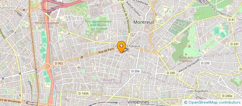localisation de l'entreprise MADAME MATHILDE BRICE à MONTREUIL