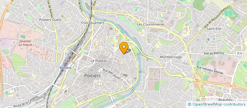 localisation de l'entreprise MADAME MATHILDE BRISSONNET à POITIERS