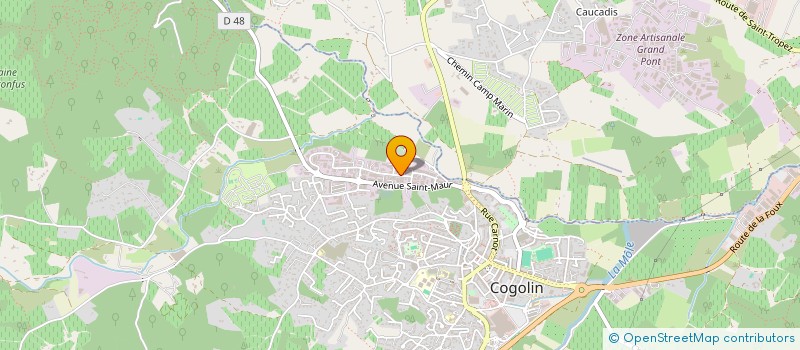 localisation de l'entreprise MADAME MATHILDE BROCHIER à COGOLIN