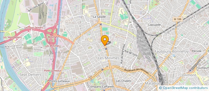 localisation de l'entreprise MADAME MATHILDE BROSSARD  TOULOUSE