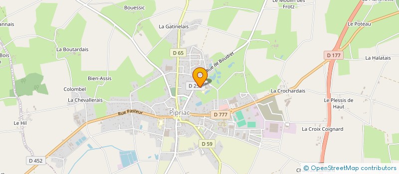 localisation de l'entreprise MADAME MATHILDE BRUNEL  PIPRIAC