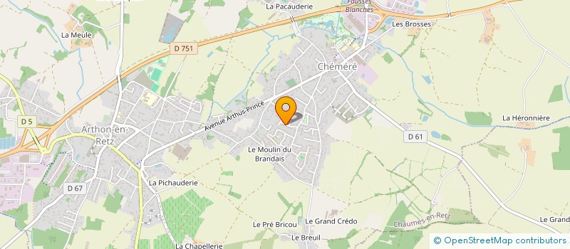 localisation de l'entreprise MADAME MATHILDE BRUNETEAU  SAINT-HILAIRE-DE-CHALEONS