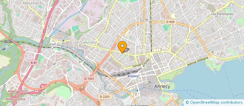 localisation de l'entreprise MADAME MATHILDE BURGAT à ANNECY