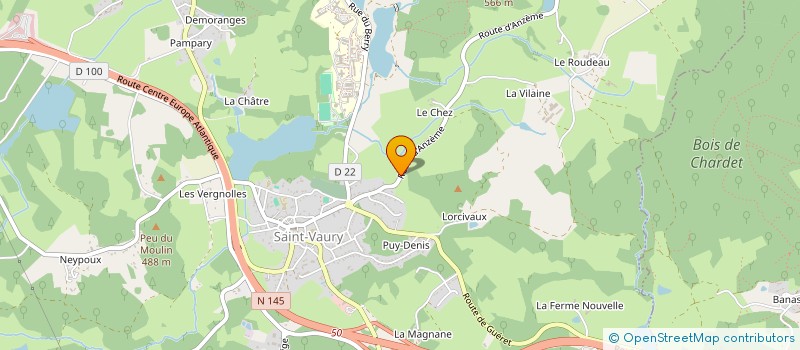 localisation de l'entreprise MADAME MATHILDE BUSSIERE à SAINT-VAURY