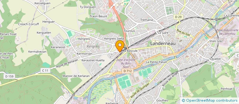 localisation de l'entreprise MADAME MATHILDE CADIOU  LANDERNEAU