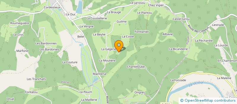 localisation de l'entreprise MADAME MATHILDE CAISSON  PLAZAC