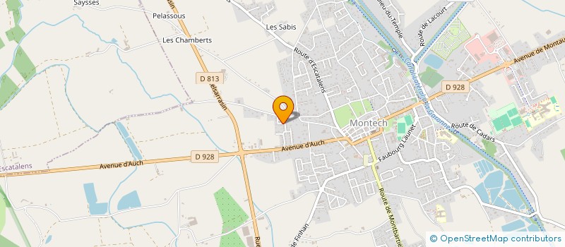 localisation de l'entreprise MADAME MATHILDE CALVET  MONTECH