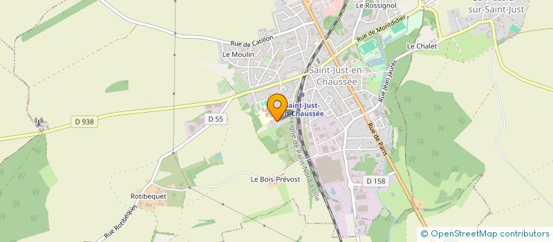 localisation de l'entreprise MADAME MATHILDE CANONNE  SAINT-JUST-EN-CHAUSSEE