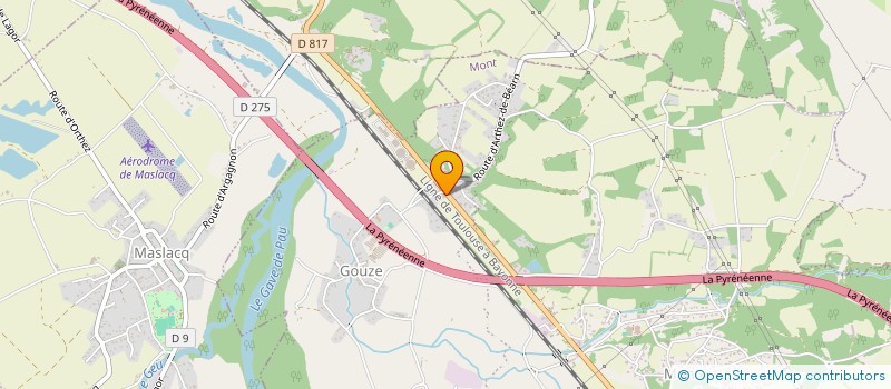 localisation de l'entreprise MADAME MATHILDE CANTON  CASTETIS