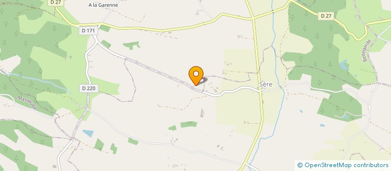 localisation de l'entreprise MADAME MATHILDE CASTEROT  BELLEGARDE