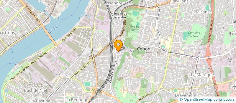 localisation de l'entreprise MADAME MATHILDE CASTETS  CENON