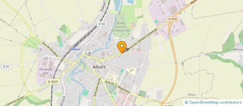 localisation de l'entreprise MADAME MATHILDE CATTEAU à ALBERT