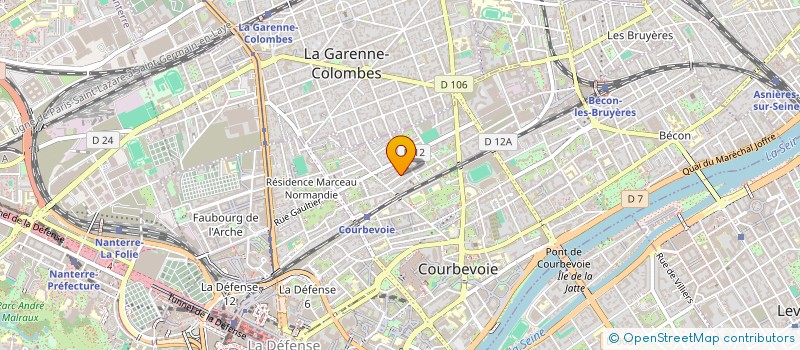 localisation de l'entreprise MADAME MATHILDE CAZAUBON à COURBEVOIE