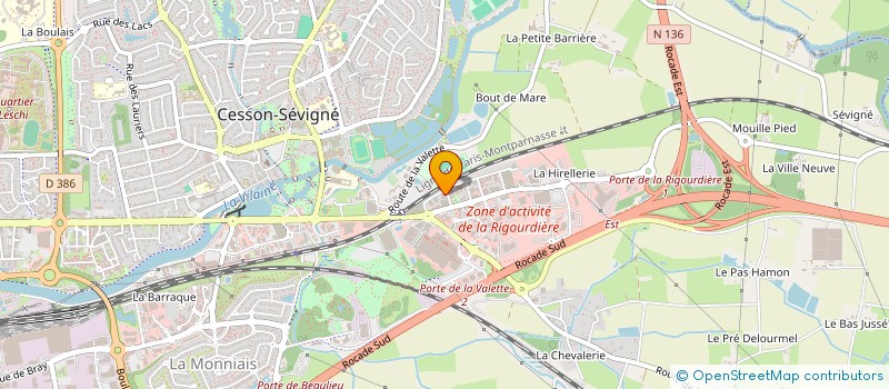 localisation de l'entreprise MADAME MATHILDE CERDAN  CESSON-SEVIGNE