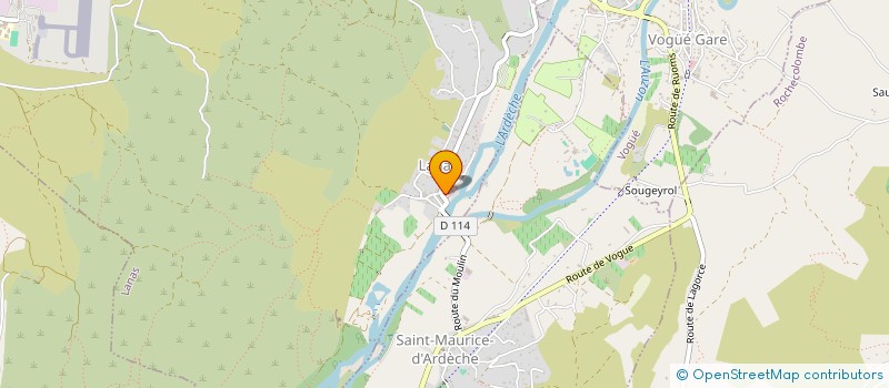 localisation de l'entreprise MADAME MATHILDE CHALVET à AUBENAS