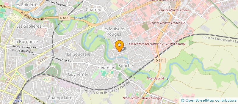 localisation de l'entreprise MADAME MATHILDE CHARLES  CHAMPDENIERS