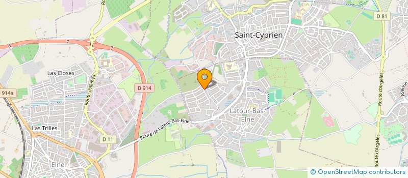 localisation de l'entreprise MADAME MATHILDE CHAUBET  LATOUR-BAS-ELNE