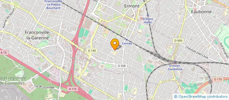 localisation de l'entreprise MADAME MATHILDE CHAUMONT  ERMONT