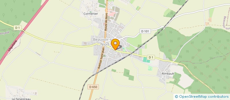 localisation de l'entreprise MADAME MATHILDE CHEVALLAY  BEAUVOIR-SUR-NIORT