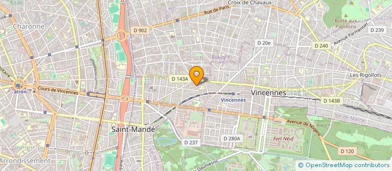 localisation de l'entreprise MADAME MATHILDE CHEVALLIER à VINCENNES