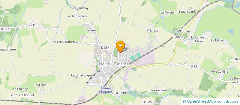 localisation de l'entreprise MADAME MATHILDE CHUINARD  PLEINE-FOUGERES