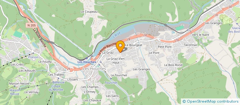 localisation de l'entreprise MADAME MATHILDE CIRIA  LES HOUCHES