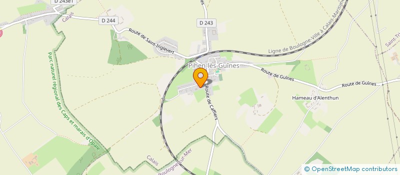 localisation de l'entreprise MADAME MATHILDE CLABAUX  CAMPAGNE-LES-GUINES