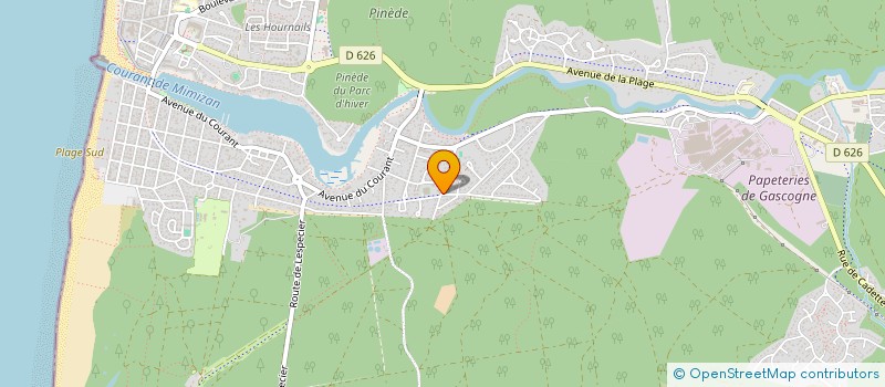 localisation de l'entreprise MADAME MATHILDE CLAUX  MIMIZAN