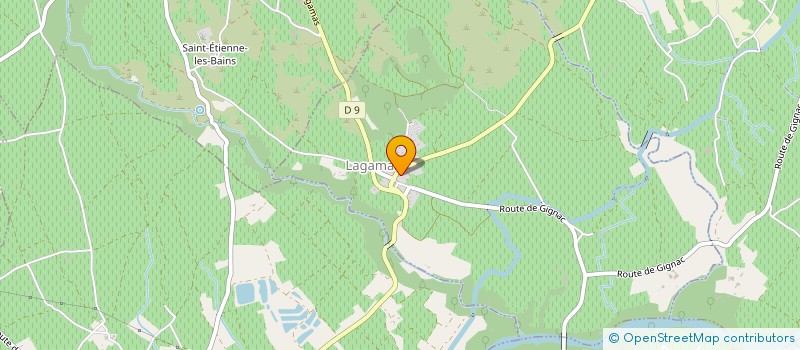 localisation de l'entreprise MADAME MATHILDE CLEROY  LAGAMAS