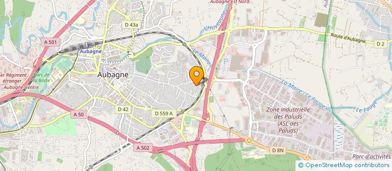 localisation de l'entreprise MADAME MATHILDE COIGNARD  AUBAGNE