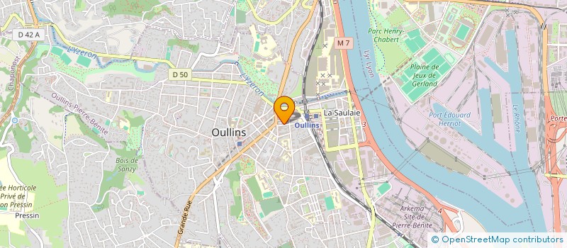 localisation de l'entreprise MADAME MATHILDE COMBE  OULLINS-PIERRE-BENITE