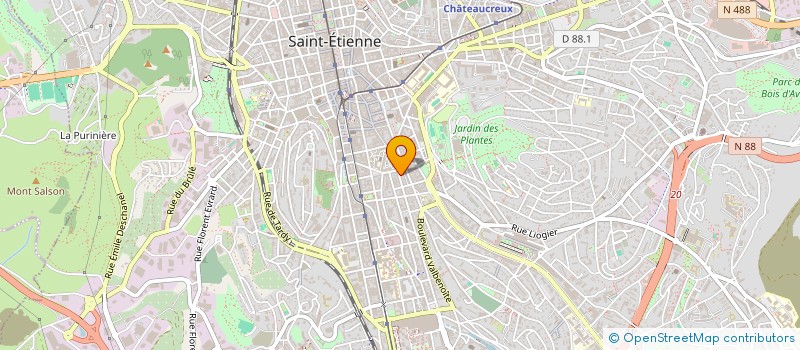 localisation de l'entreprise MADAME MATHILDE COMBY  SAINT-ETIENNE