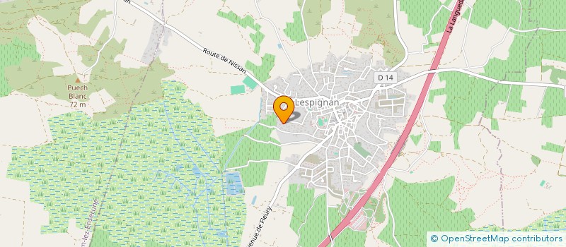 localisation de l'entreprise MADAME MATHILDE CONSTANT  LESPIGNAN