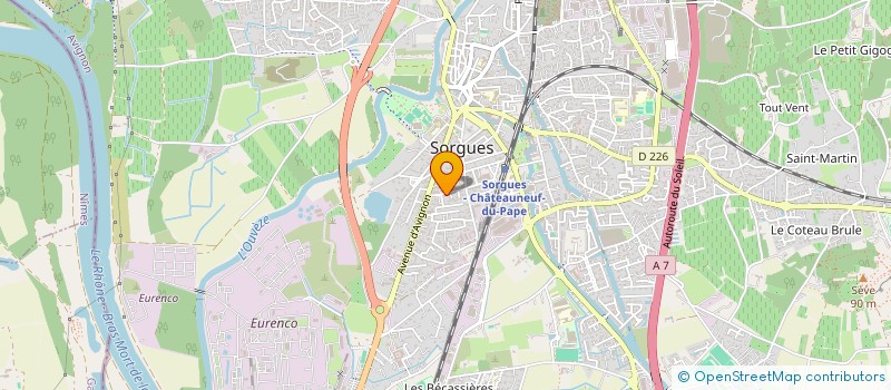 localisation de l'entreprise MADAME MATHILDE CORBU à SORGUES