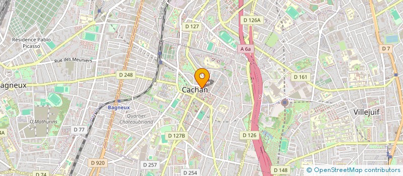 localisation de l'entreprise MADAME MATHILDE CORLET  CACHAN